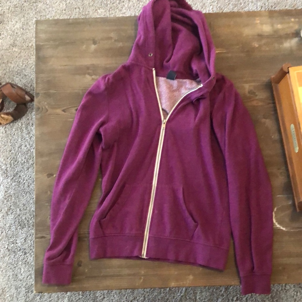 Purple zip up hoodie